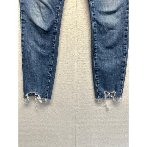 PAIGE Womens Size 30 Verdugo Ankle Skinny Distressed Stretch Denim Raw Hem Jeans - Picture 2 of 11